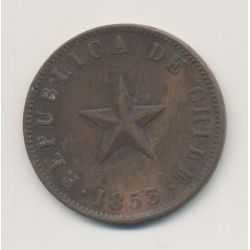 Chili - 1 Centavo 1853 - bronze - TTB