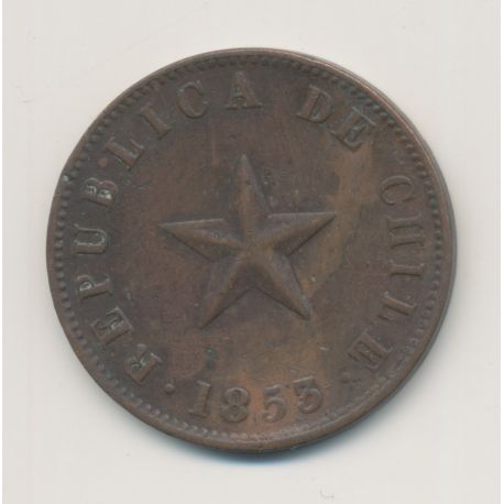 Chili - 1 Centavo 1853 - bronze - TTB