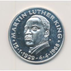 Médaille - Martin luther king - argent 14g - 36mm - SPL+