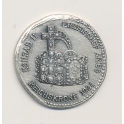 Médaille - Konrad II - aura moguntia - Allemagne - argent 6,95g - 25mm - SUP+