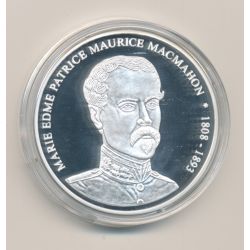 Médaille - Patrice de Mac-Mahon - Président de la République - argent 20g - 40mm