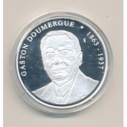 Médaille - Gaston Doumergue - Président de la République - argent 20g - 40mm