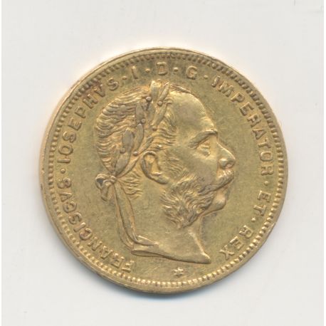 Autriche - 20 Francs/8Florin 1881 Vienne - François joseph I - TTB+