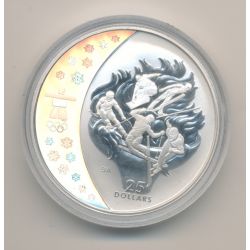 Canada - 25 Dollars 2009 - JO Vancouver 2010 - différents sports - argent 27,78g hologramme - Neuf