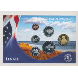 Etats-Unis - Native American uncirculated coin set 2020 - Lenape - 6 pièces