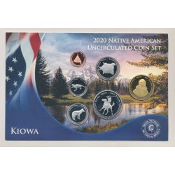 Etats-Unis - Native American uncirculated coin set 2020 - Kiowa - 6 pièces