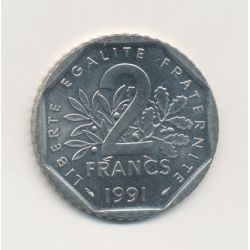 2 Francs Semeuse - 1991 - frappe monnaie - SPL+