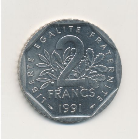2 Francs Semeuse - 1991 - frappe monnaie - SPL+