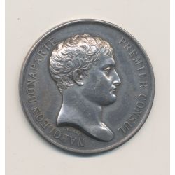 Jeton - Bonaparte 1er consul - Comité des notaires des départements - 1840 -  argent - SUP 