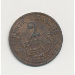 2 centimes Dupuis - 1910 - TTB+