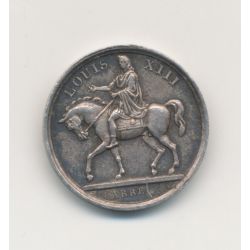 Médaille - Statue équestre Louis XIII - 4 novembre 1829 - argent - 15mm