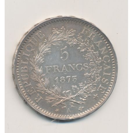 5 Francs Hercule - 1873 A Paris - argent - SUP