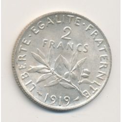 2 Francs Semeuse - 1919 - argent