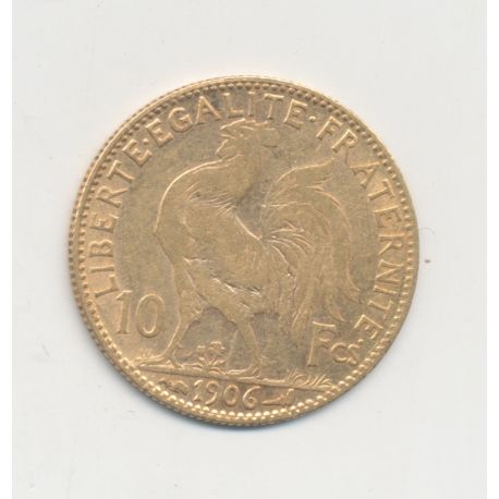 Coq/Marianne - 10 Francs Or - 1906 - TB/TTB