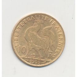 Coq/Marianne - 10 Francs Or - 1905 - TB+