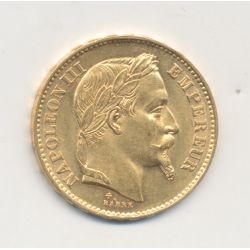 Napoléon III - 20 Francs Or - 1869 BB Strasbourg - Tête laurée - TTB+