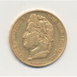 Louis philippe I - 20 Francs Or - 1840 A Paris - Tête laurée - TB+/TTB