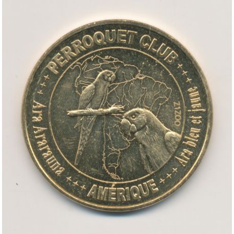 Dept67 - Perroquet club N°3 - Amérique - 2009 - revers les zoos dans le monde - zizoo