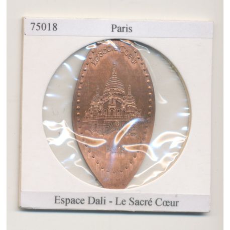 Pièce écrasée Touristique - Espace Dali - le sacré coeur - Paris