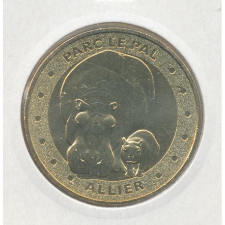 Dept03 - Parc le pal N°8 - 2015 - hippopotame et son petit