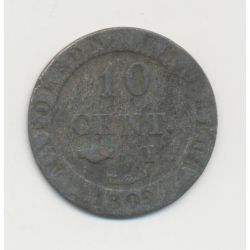 10 Centimes à l'N couronné - 1809 I Limoges - TB+