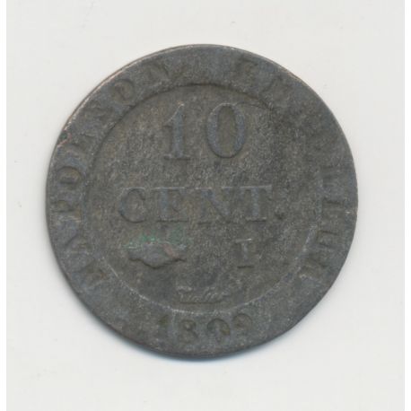 10 Centimes à l'N couronné - 1809 I Limoges - TB+