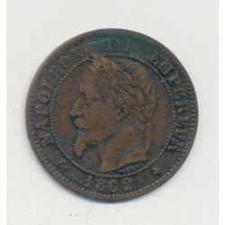 2 centimes Napoléon III - 1862 A Paris - Tête laurée - TB+