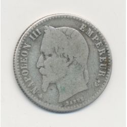 50 centimes Napoléon III - 1867 A Paris - Tête laurée - TB