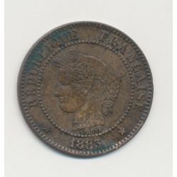 2 centimes Cérès - 1883 A Paris - TTB