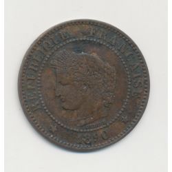 2 centimes Cérès - 1890 A Paris - TB
