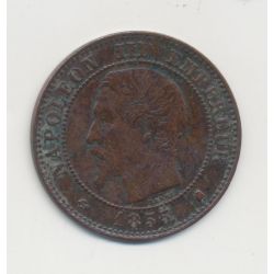 2 centimes Napoléon III - 1855 K Bordeaux - ancre - TB