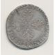 Henri III - Franc col plat - 1583 C Saint Lo - TB+