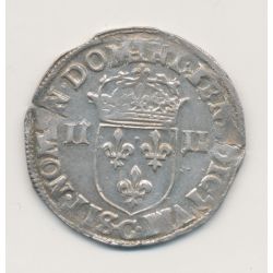 Henri III - 1/4 écu - 1587 C St Lo - TTB