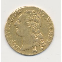 Louis XVI - Louis d'or à la tête nue - 1786 B Rouen - TTB