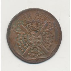 Flandre - Siège de Lille - 20 Sol 1708 - monnaie obsidionale - TB/TB+