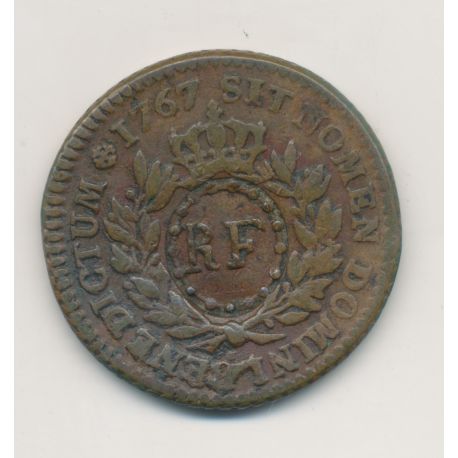 Guadeloupe - Sol 1767 A + contremarque - TTB