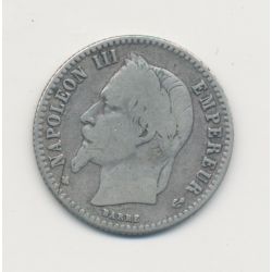 50 centimes Napoléon III - 1866 A Paris - Tête laurée - TB