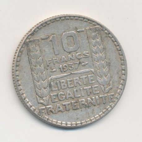 10 Francs Turin - 1937 - TTB
