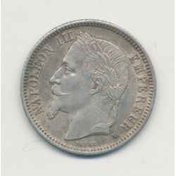 Napoléon III - 1 Franc - 1869 BB Strasbourg - TTB+