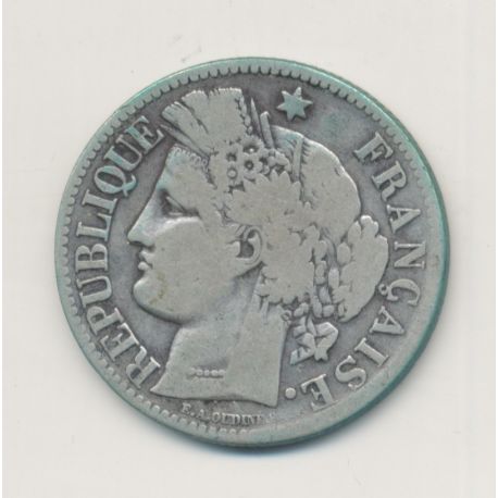 Cérès - 2 Francs - 1870 A Paris - avec légende - TB