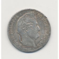 1/2 Franc Louis Philippe I - 1844 W Lille - B/B+