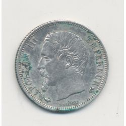 50 centimes Napoléon III - 1860 A Paris - Tête nue - TB+