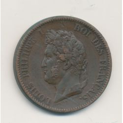 Guadeloupe - 5 Centimes 1839 - Louis Philippe I - TB+/TTB