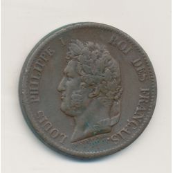 Colonies générales - 5 centimes 1841 A - Louis Philippe I - Guadeloupe - TTB