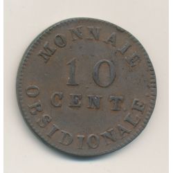 Siège d'Anvers - 10 centimes 1814 - Napoléon I - TB+