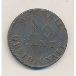 Siège d'Anvers - 10 centimes 1814 - Napoléon I - TB