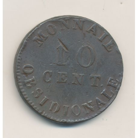 Siège d'Anvers - 10 centimes 1814 - Napoléon I - TB