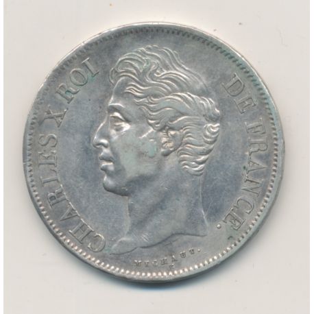 5 Francs Charles X - 1830 MA Marseille - TB+/TTB