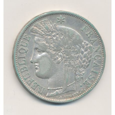 5 Francs Cérès - 1850 A Paris - 2e République - TB+