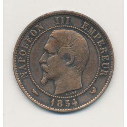 10 Centimes - 1854 W Lille - Napoléon III Tête nue - TB